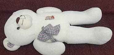 Коляски: Продаю мягкие игрушки. Новые! Большой плюшевый мишка белого цвета. - — 2