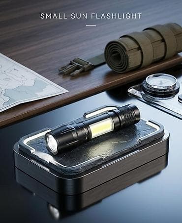 Аксессуарлар жана тюнинг: Карманный фонарик Small Sun Flashlight - Компактный цилиндрический — 1