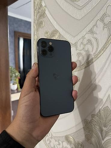 IPhone 12 Pro, Б/у, 128 ГБ, Графит, Зарядное устройство, Защитное стекло, Чехол, 100 %