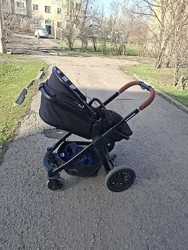 коляску детскую: Детская приставная кроватка, С колесиками, цвет - Серый — 7