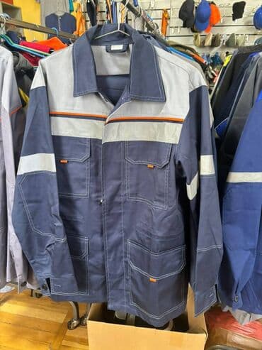 Спецодежда. Костюм ИТР. Костюм - куртка и брюки. Куртка с центральной at lalafo.kg Спецодежда. Костюм ИТР. Костюм - куртка и брюки. Куртка с центральной