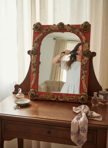 зеркало домой: Продаю зеркало ручная работа в хорошем состоянии ширина 41см длина — 2