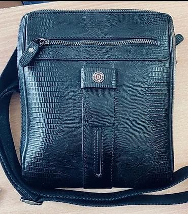 Классические сумки: Классическая сумка, Butun, Материал: Искусственная кожа, Регулируемый ремень, Мужские — 1