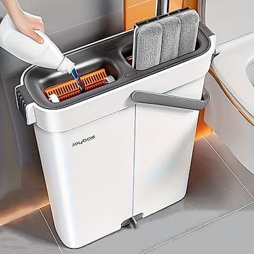 Тазалоо үчүн инвентарь: Комплект для мытья полов Joybos с двухсекционным ведром и плоской — 1