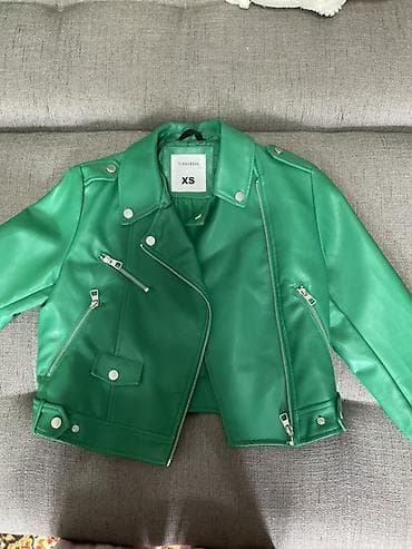 Женская одежда: Кожаная куртка, Косуха, Экокожа, Укороченная модель, XS — 1