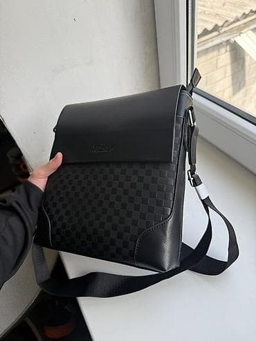 сумка токмок: Классикалык сумка, Материалы: Жасалма булгаары, Сыдырмалуу, Эркектердики, Жаңы — 4