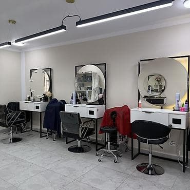 Пр зеркала для парикмахера и визажиста Белые на железной раме с at lalafo.kg Пр зеркала для парикмахера и визажиста Белые на железной раме с