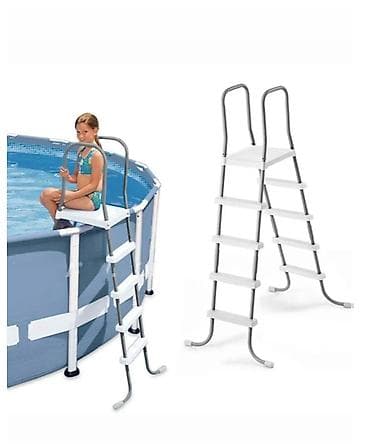 Лестницы для бассейнов: 🏊 ЛЕСТНИЦА ДЛЯ БАССЕЙНА INTEX 28067 ДО 132 СМ 🏊 🔥 Прочная и безопасная — 2