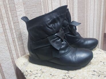 обувь для работы: Демисезонные сапоги 36 размер из натуральноц кожи. Удобная комфортная — 3