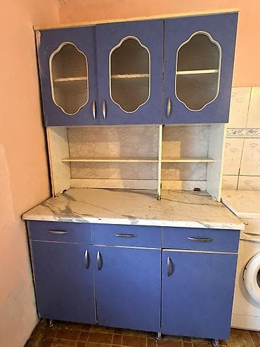 Үй жана бакча: Ашкана үчүн шкаф, Колдонулган, Полго орнотулма, Жуугучу менен, Жыгач — 3