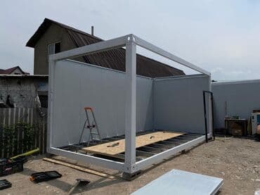 прек дом: Модульное здание из сэндвич-панелей серого цвета, предназначенное для — 4