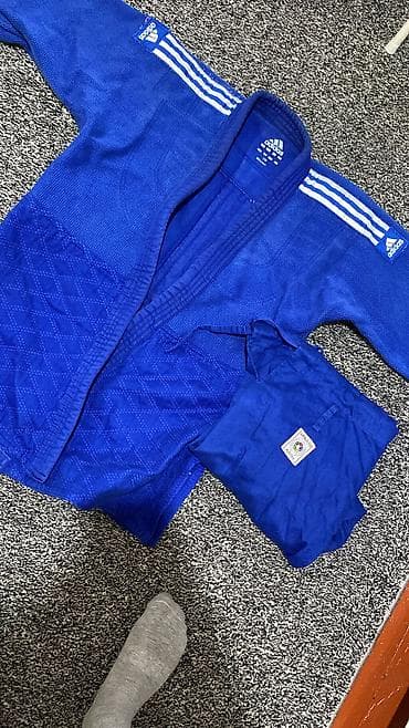 дзюдоги: Кимоно (дзюдоги) Adidas синего цвета На рост 170,покупал за 7000 2 — 1