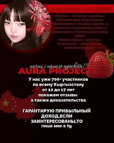 Сетевой маркетинг: Онлайн-проект AURA PROJECT — удалённые подработки для подростков. Что — 2
