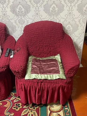 зеркало с подсветкой в полный рост: Комплект мягкой мебели, цвет - Красный — 2