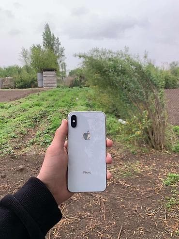 galaxy watch 7 бишкек: IPhone X, Колдонулган, 256 ГБ, Күмүш, Коргоочу айнек, 100 % — 2