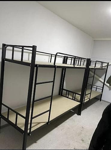 Лак жана боёк материалдары: Эки кишилик керебет, Колдонулган, Каркассыз матрас, узуну - 190 см — 2