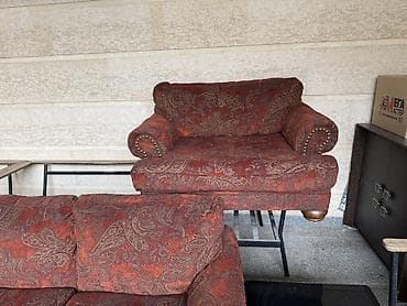 Окна и комплектующие: Комплект мягкой мебели, цвет - Красный — 3