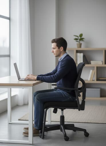 шикарное удобное компьютерное кресло: Офис креслолор, Дөңгөлөксүз, түсү - Кара — 1