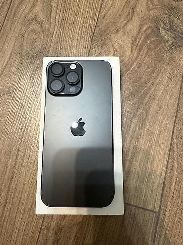 iphon 16 pro: IPhone 16 Pro Max, Б/у, 256 ГБ, Black Titanium, Коробка, 100 % — 1