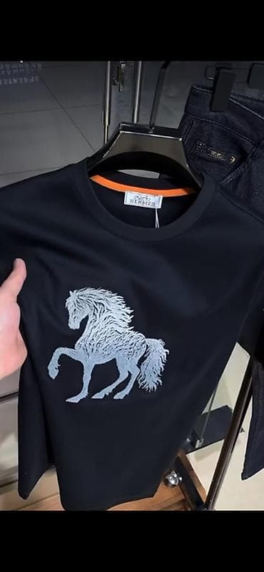 футболка фирменная: Мужская футболка, 3XL, Armani, Новый, цвет - Черный, Платная доставка — 6