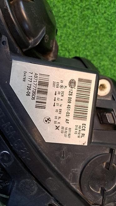 bmw 5 e60: Передняя левая фара BMW 2007 г., Б/у, Оригинал, Германия — 7