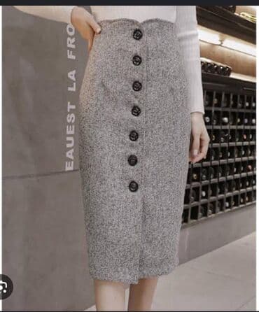 Юбка, Модель юбки: Карандаш, Миди, Высокая талия