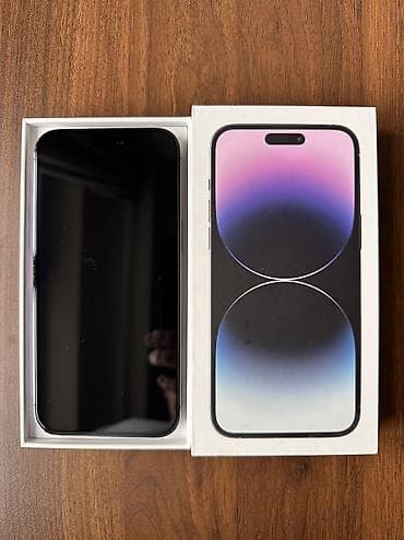 google pixel 6: IPhone 14 Pro Max, Колдонулган, 256 ГБ, Deep Purple, 81 % — 2