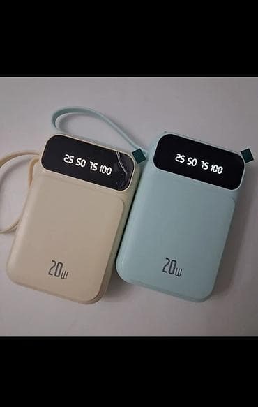 Уюлдук телефондор жана аксессуарлар: Универсальный пауэрбанк 20W с встроенными кабелями Продаются срочно по — 3