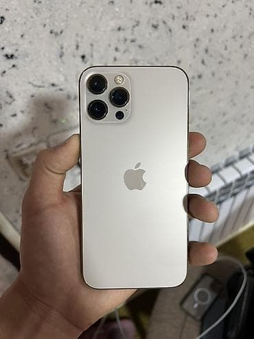 IPhone 12 Pro Max, Б/у, 256 ГБ, Золотой, Зарядное устройство, Чехол, 84 %