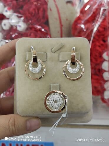 свадебные платья от производителя: Набор украшений, Проба 925, Женские, Новый — 3