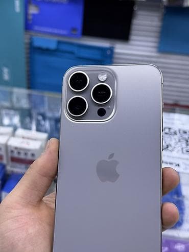 IPhone 15 Pro Max, Б/у, 256 ГБ, Natural Titanium, 85 % — 3