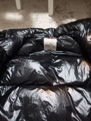 moncler куртка: Пуховик Moncler, черный, глянцевый — 3