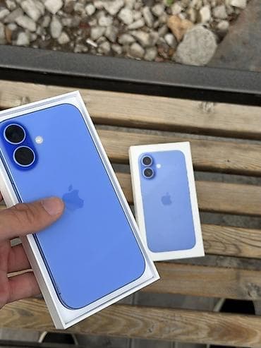 IPhone 16, цвет Blue (синий) 256 гб АКБ 87% СРОЧНО 🚨 - Дисплей 6.1"