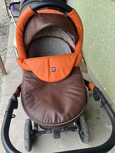 Коляскалар: Детская коляска люлька Inspire Eco, цвет оранжево‑коричневый — 3