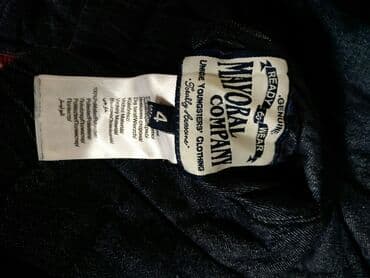 куртка рубашка: Зимняя двухсторонняя куртка б.у. Джинса/Болонья. На 3-4 года, рост 100 — 5