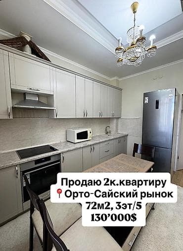 Продажа квартир: 2 комнаты, 72 м², Элитка, 3 этаж, Евроремонт — 1