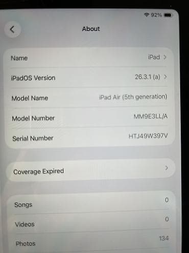 памет: IPad Air (5‑го поколения) MM9E3LL/A, цвет синий - Экран Liquid — 4