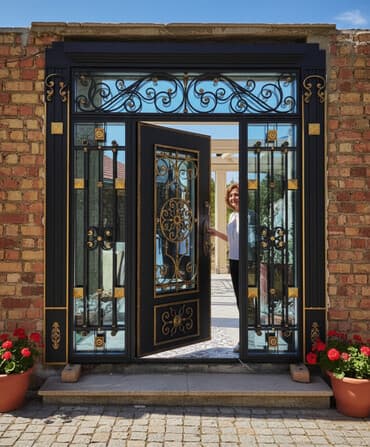 "Двери, витражи, ворота на заказ. "Изготавливаем двери, витражи и at lalafo.kg "Двери, витражи, ворота на заказ. "Изготавливаем двери, витражи и