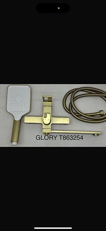 Смеситель для ванны и душа, Ручной душ, Установка: Наружный монтаж, Материал: Латунь, Функции: Без функций