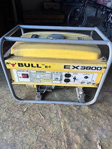 Строительный транспорт: Бензиновый генератор BULL EX3800 - Тип: однофазный бензогенератор - — 1