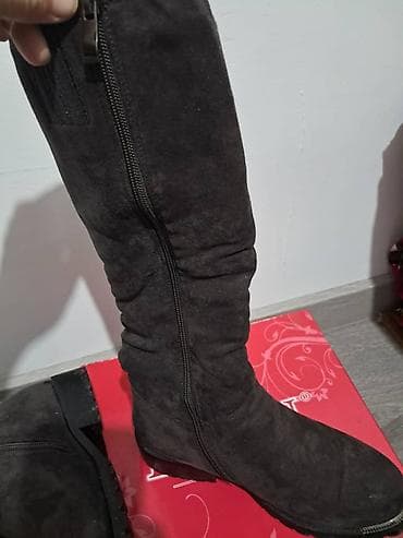 Кроссовки и спортивная обувь: Новые замшевые сапоги. Размер 36 — 3