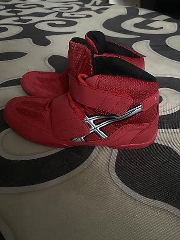 Личные вещи: Мужские кроссовки, 41, Asics, Б/у, цвет - Красный, Самовывоз — 2