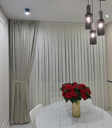 шторы тюль бу: Комплект штор, С тюлем в комплекте, Изготовление на заказ, Для зала — 7
