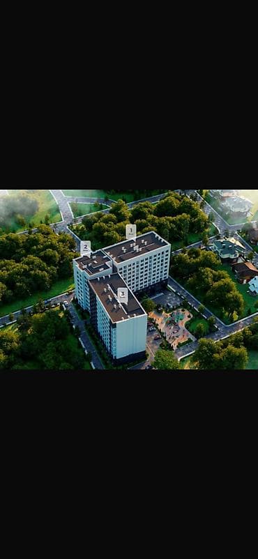 готовые квартиры от застройщика бишкек: Строится, Индивидуалка, 1 комната, 46 м² — 4