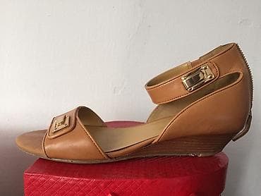 nine: Босоножки Nine West, размер 38, б/у, на узкую ногу, подошва — 3