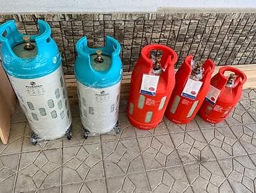 баллончик для заправки зажигалок: Композитный газовый баллон, Другой бренд, Наполнение: Пропан, Объем баллона: 5 л — 1