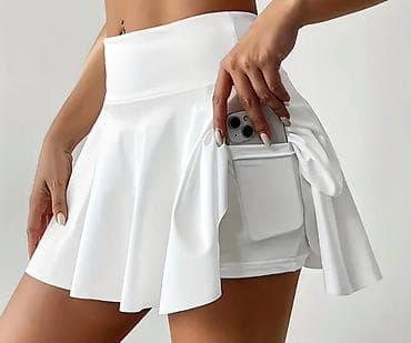 Юбка, Модель юбки: Теннисная, Мини, Высокая талия at lalafo.kg Юбка, Модель юбки: Теннисная, Мини, Высокая талия