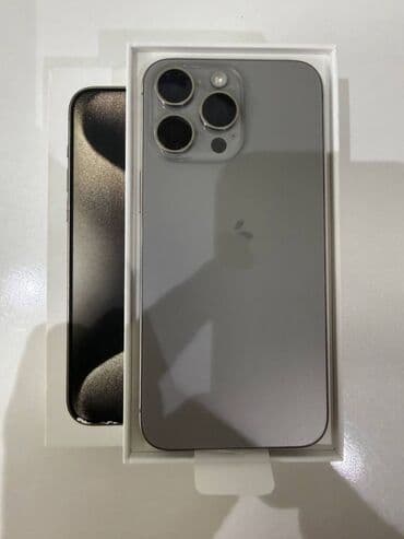 ноутбуки обмен: IPhone 15 Pro Max, Б/у, 256 ГБ, Natural Titanium, Коробка, 85 % — 1