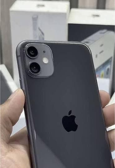 IPhone 11, 64 ГБ, Черный, Чехол, 100 %