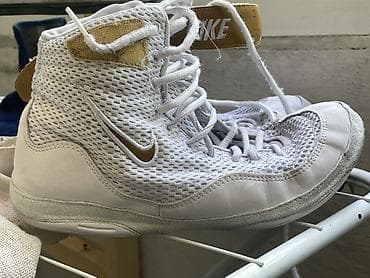 борцовские кроссовки: Мужские кроссовки, 40, Nike, Б/у, цвет - Белый, Самовывоз — 2